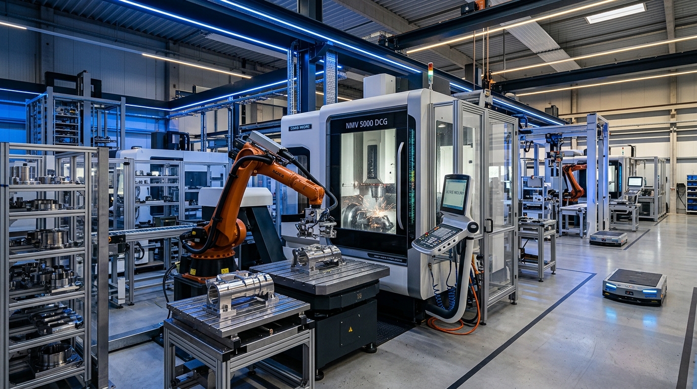 5-Axis CNC Precision Machining & Robotics Hall